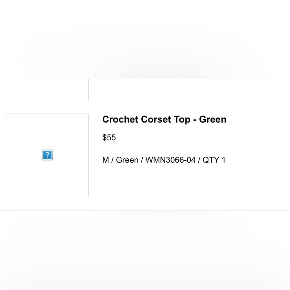 Maniere De Vior Green Crochet Top - Picture 5 of 5